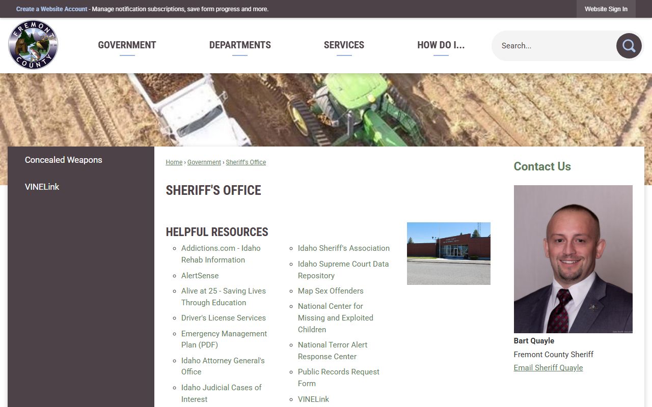 Fremont County arrest records sheriff office access channel